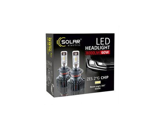 Автолампа SOLAR H11 12/24V 6500K 8000Lm 60W ZES Chip (8311), изображение 4 Автолампа SOLAR H11 12/24V 6500K 8000Lm 60W ZES Chip (8311), изображение 4