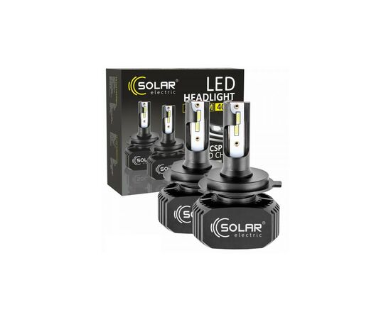 Автолампа SOLAR H4 LED 12/24V 40W 5000Lm 6000K, CSP1860 (8204), изображение 2 Автолампа SOLAR H4 LED 12/24V 40W 5000Lm 6000K, CSP1860 (8204), изображение 2