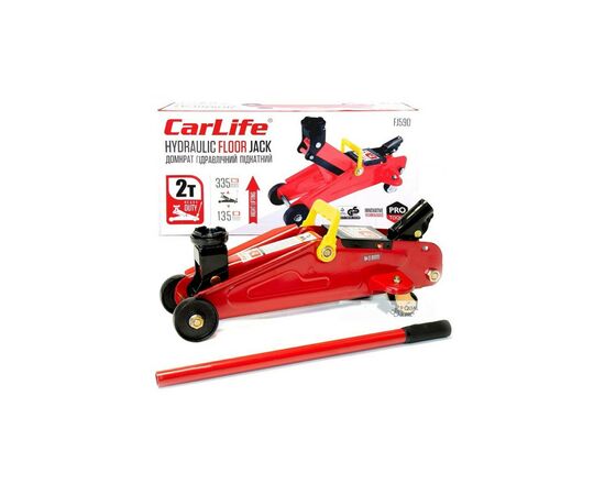 Домкрат CARLIFE підкатний 2т, 135-335мм (FJ590), зображення 2 Домкрат CARLIFE підкатний 2т, 135-335мм (FJ590), зображення 2