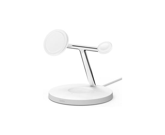 Зарядное устройство Belkin MagSafe 3in1 Wireless Charger, white (WIZ017VFWH)