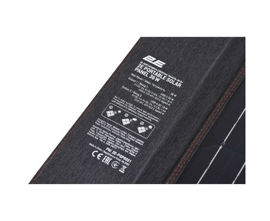 Портативная солнечная панель 2E Sun Panel 36W USB-С 20W, USB-A 18W (2E-PSP0021), изображение 3 Портативная солнечная панель 2E Sun Panel 36W USB-С 20W, USB-A 18W (2E-PSP0021), изображение 3