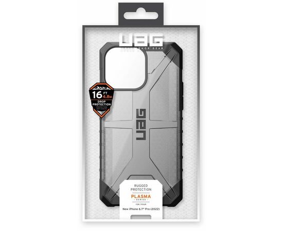 Чехол для моб. телефона Uag Apple iPhone 14 Pro Max Plasma, Ash (114067113131), изображение 9
