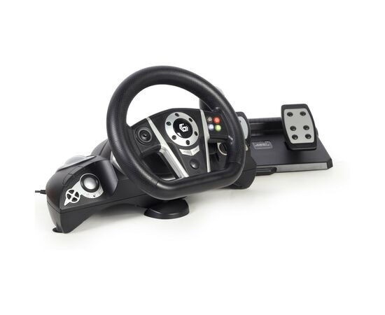 Руль Gembird STR-M-01 PC/PS3/PS4/Nintendo Black (STR-M-01), изображение 2 Руль Gembird STR-M-01 PC/PS3/PS4/Nintendo Black (STR-M-01), изображение 2