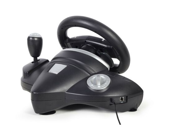 Руль Gembird STR-M-01 PC/PS3/PS4/Nintendo Black (STR-M-01), изображение 3 Руль Gembird STR-M-01 PC/PS3/PS4/Nintendo Black (STR-M-01), изображение 3