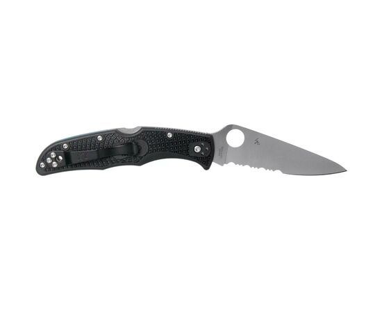 Нож Spyderco Endura 4 Thin Blue Line полусеррейтор (C10FPSBKBL), изображение 2 Нож Spyderco Endura 4 Thin Blue Line полусеррейтор (C10FPSBKBL), изображение 2