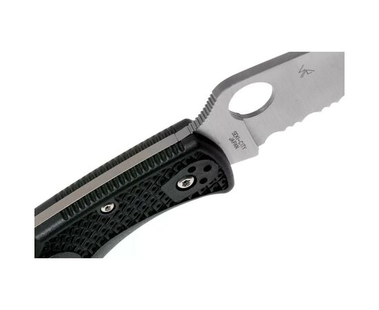 Нож Spyderco Endura 4 Thin Blue Line полусеррейтор (C10FPSBKBL), изображение 4 Нож Spyderco Endura 4 Thin Blue Line полусеррейтор (C10FPSBKBL), изображение 4