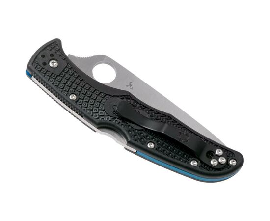 Нож Spyderco Endura 4 Thin Blue Line полусеррейтор (C10FPSBKBL), изображение 7 Нож Spyderco Endura 4 Thin Blue Line полусеррейтор (C10FPSBKBL), изображение 7