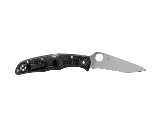 Нож Spyderco Endura 4 Thin Red Line полусеррейтор (C10FPSBKRD), изображение 2 Нож Spyderco Endura 4 Thin Red Line полусеррейтор (C10FPSBKRD), изображение 2
