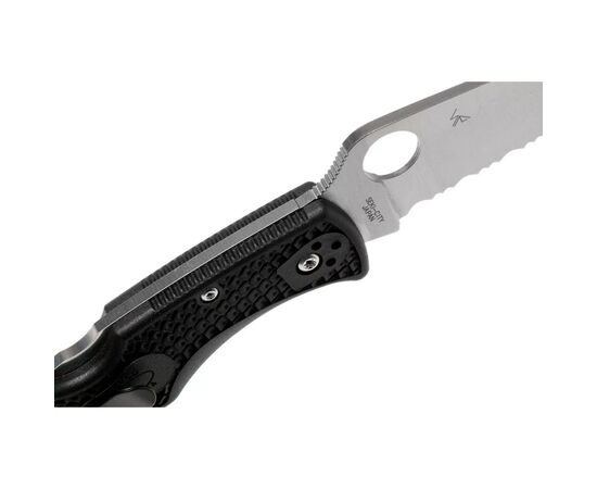 Нож Spyderco Endura 4 Thin Red Line полусеррейтор (C10FPSBKRD), изображение 4 Нож Spyderco Endura 4 Thin Red Line полусеррейтор (C10FPSBKRD), изображение 4