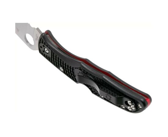 Нож Spyderco Endura 4 Thin Red Line полусеррейтор (C10FPSBKRD), изображение 6 Нож Spyderco Endura 4 Thin Red Line полусеррейтор (C10FPSBKRD), изображение 6
