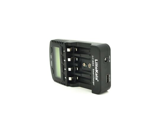 Зарядний пристрій для акумуляторів Liitokala 4 Slots, LED, Ni-Mh, Ni-Cd, AA, AAA, AAAA, С (Lii-ND4), зображення 2 Зарядний пристрій для акумуляторів Liitokala 4 Slots, LED, Ni-Mh, Ni-Cd, AA, AAA, AAAA, С (Lii-ND4), зображення 2