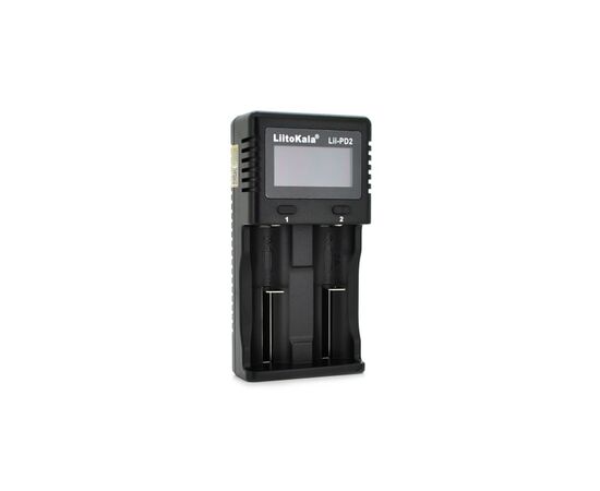 Зарядное устройство для аккумуляторов Liitokala 2 Slots, LCD display, Li-Ion, Ni-Mh, Ni-Cd, + AAAA, С, 10440/.../26650 (Lii-PD2)