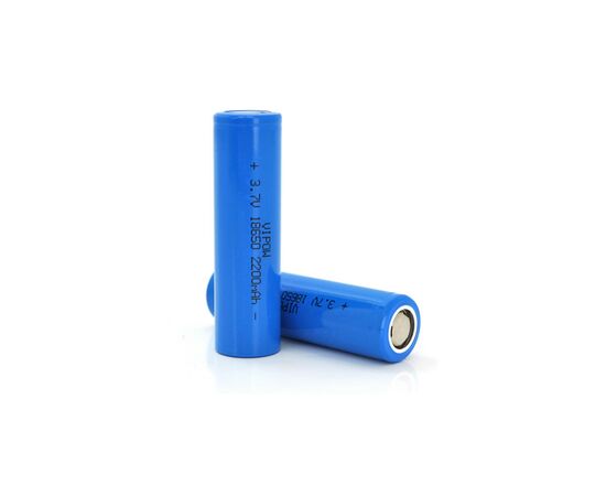 Аккумулятор 18650 Li-Ion ICR18650 FlatTop, 2200mAh, 3.7V, Blue Vipow (ICR18650-2200mAhFT)