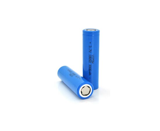 Акумулятор 18650 Li-Ion ICR18650 FlatTop, 3000mAh, 3.7V, Blue Vipow (ICR18650-3000mAhFT)