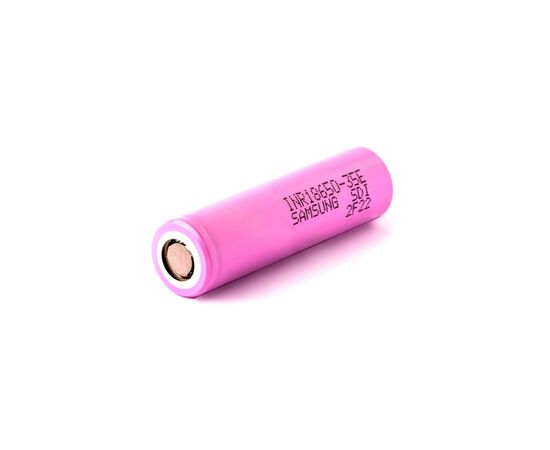 Аккумулятор 18650 Li-Ion INR18650-35E, 3500mAh, 8A, 4.2/3.6/2.5V, pink Samsung (INR18650-35E)