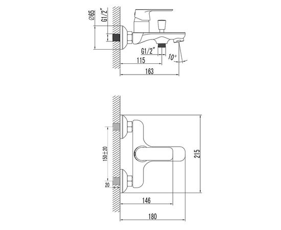 Смеситель Corso CF-1C136C (9617200), изображение 3 Смеситель Corso CF-1C136C (9617200), изображение 3