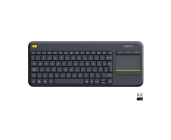 Клавіатура Logitech K400 Plus Touch Wireless UA Black (920-007145)
