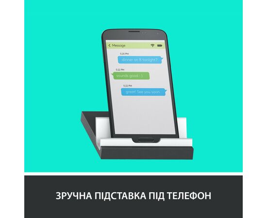 Клавиатура Logitech K375s Multi-Device Wireless UA Graphite (920-008181), изображение 6 Клавиатура Logitech K375s Multi-Device Wireless UA Graphite (920-008181), изображение 6