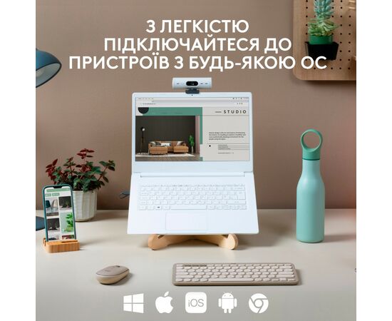 Клавиатура Logitech K380 Multi-Device Bluetooth UA Sand (920-011165), изображение 4 Клавиатура Logitech K380 Multi-Device Bluetooth UA Sand (920-011165), изображение 4