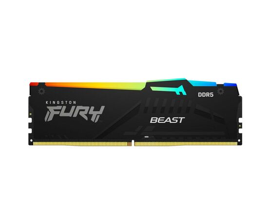 Модуль пам'яті для комп'ютера DDR5 16GB 5600 MHz FURY Beast RGB Kingston Fury (ex.HyperX) (KF556C40BBA-16)