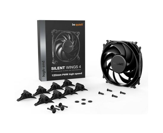 Кулер для корпуса Be quiet! Silent Wings 4 120mm PWM high-speed (BL094), изображение 4 Кулер для корпуса Be quiet! Silent Wings 4 120mm PWM high-speed (BL094), изображение 4