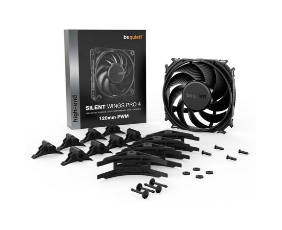 Кулер для корпуса Be quiet! Silent Wings PRO 4 120mm PWM (BL098), изображение 5 Кулер для корпуса Be quiet! Silent Wings PRO 4 120mm PWM (BL098), изображение 5