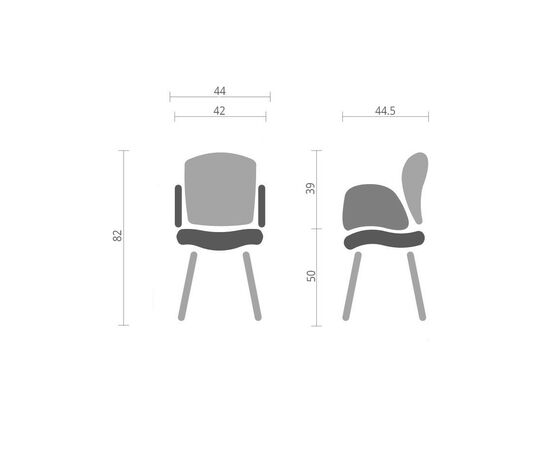 Кухонный стул Special4You Sunshine dark grey (E6514), изображение 6 Кухонный стул Special4You Sunshine dark grey (E6514), изображение 6