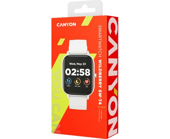 Смарт-часы Canyon CNS-SW74SS White (CNS-SW74SS), изображение 6 Смарт-часы Canyon CNS-SW74SS White (CNS-SW74SS), изображение 6