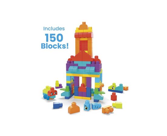 Конструктор Mega Bloks Большой в мешке (150 деталей) (HHM96), изображение 3 Конструктор Mega Bloks Большой в мешке (150 деталей) (HHM96), изображение 3