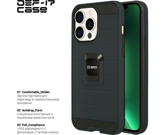 Чохол до моб. телефона Armorstandart DEF17 case Apple iPhone 12/12 Pro Black (ARM61334), зображення 2