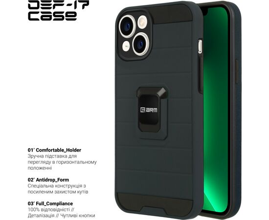 Чехол для моб. телефона Armorstandart DEF17 case Apple iPhone 13 Black (ARM61338), изображение 2