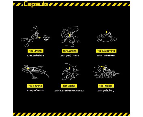 Чехол для моб. телефона Armorstandart Capsule Waterproof Case Yellow (ARM59234), изображение 2 Чехол для моб. телефона Armorstandart Capsule Waterproof Case Yellow (ARM59234), изображение 2