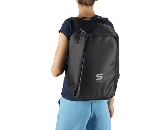 Рюкзак для ноутбука Serioux 15.6" ANTI-THEFT BACKPACK LOCK, black (SRXBKPLOCK), изображение 4 Рюкзак для ноутбука Serioux 15.6" ANTI-THEFT BACKPACK LOCK, black (SRXBKPLOCK), изображение 4