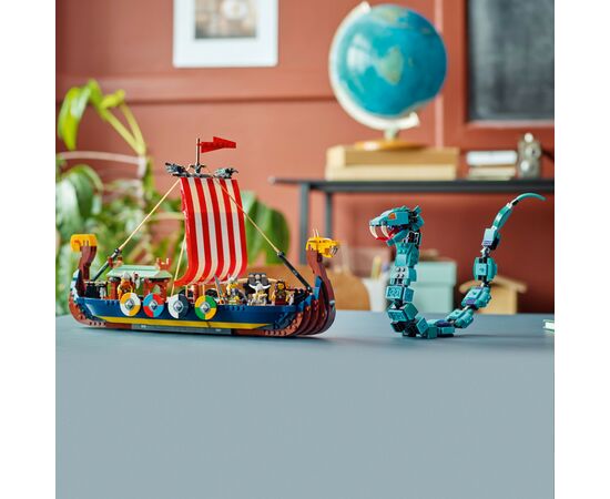 Конструктор LEGO Creator Корабель вікінгів і Мідгардський змій (31132), зображення 4 Конструктор LEGO Creator Корабель вікінгів і Мідгардський змій (31132), зображення 4