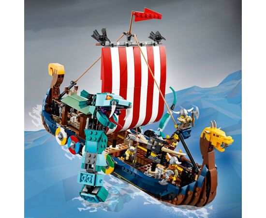 Конструктор LEGO Creator Корабель вікінгів і Мідгардський змій (31132), зображення 7 Конструктор LEGO Creator Корабель вікінгів і Мідгардський змій (31132), зображення 7