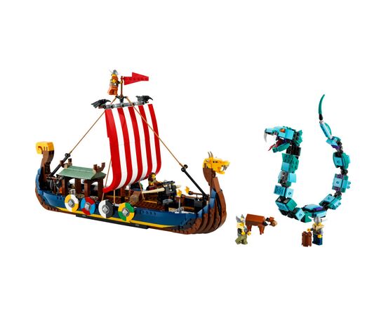 Конструктор LEGO Creator Корабель вікінгів і Мідгардський змій (31132), зображення 9 Конструктор LEGO Creator Корабель вікінгів і Мідгардський змій (31132), зображення 9
