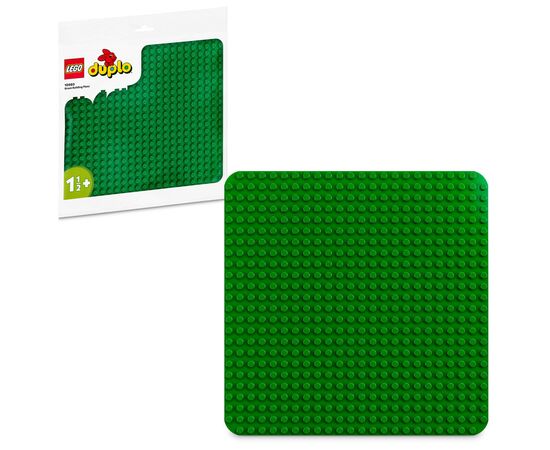 Конструктор LEGO DUPLO Зеленая строительная пластина (10980), изображение 2