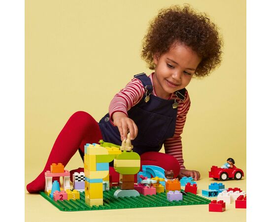 Конструктор LEGO DUPLO Зеленая строительная пластина (10980), изображение 3