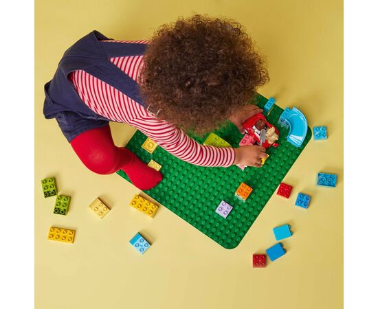 Конструктор LEGO DUPLO Зеленая строительная пластина (10980), изображение 4