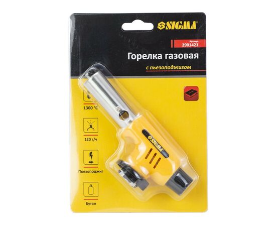 Газовый паяльник Sigma с керамическим соплом и пьезоподжигом (2901421), изображение 6 Газовый паяльник Sigma с керамическим соплом и пьезоподжигом (2901421), изображение 6