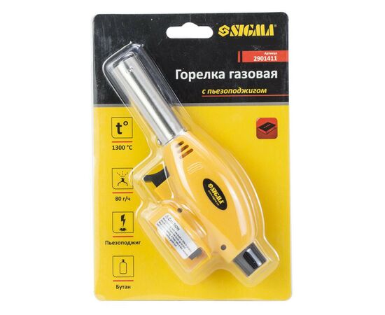 Газовый паяльник Sigma стандарт с пьезоподжигом (2901411), изображение 6 Газовый паяльник Sigma стандарт с пьезоподжигом (2901411), изображение 6
