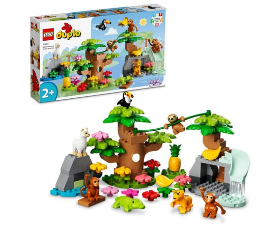 Конструктор LEGO DUPLO Дикі тварини Південної Америки (10973), зображення 2 Конструктор LEGO DUPLO Дикі тварини Південної Америки (10973), зображення 2