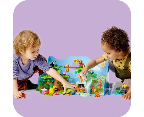 Конструктор LEGO DUPLO Дикі тварини Південної Америки (10973), зображення 3 Конструктор LEGO DUPLO Дикі тварини Південної Америки (10973), зображення 3