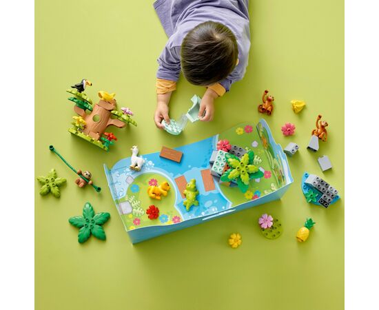 Конструктор LEGO DUPLO Дикі тварини Південної Америки (10973), зображення 5 Конструктор LEGO DUPLO Дикі тварини Південної Америки (10973), зображення 5
