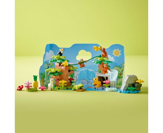 Конструктор LEGO DUPLO Дикі тварини Південної Америки (10973), зображення 6 Конструктор LEGO DUPLO Дикі тварини Південної Америки (10973), зображення 6