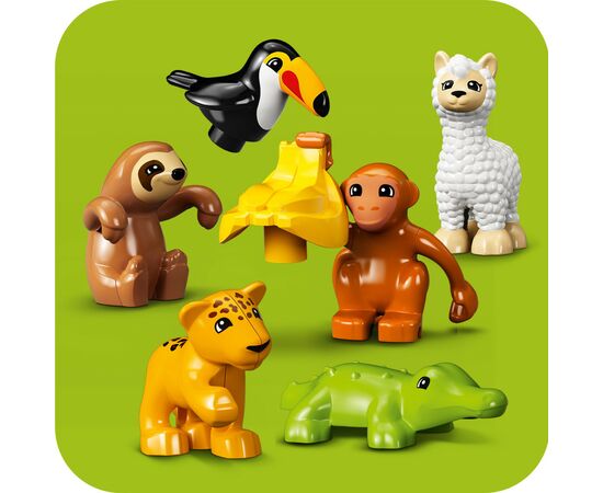 Конструктор LEGO DUPLO Дикі тварини Південної Америки (10973), зображення 7 Конструктор LEGO DUPLO Дикі тварини Південної Америки (10973), зображення 7