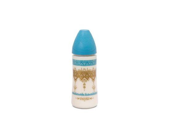 Бутылочка для кормления Suavinex Couture 270 мл голубая (304151)