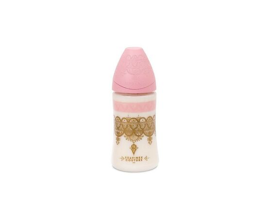 Бутылочка для кормления Suavinex Couture 270 мл розовая (304163)