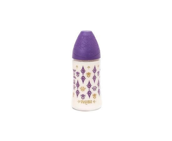 Бутылочка для кормления Suavinex Couture 270 мл фиолетовая (304161)