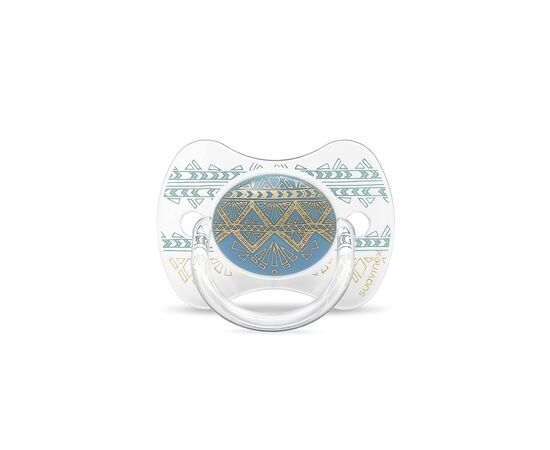 Пустушка Suavinex Couture 4-18 міс блакитна (304219)